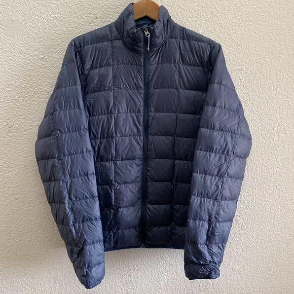 REI Co-Op Down Jacket Quilted Blue Men's Small Outdoor Gorpcore Lightweight - Picture 1 of 7